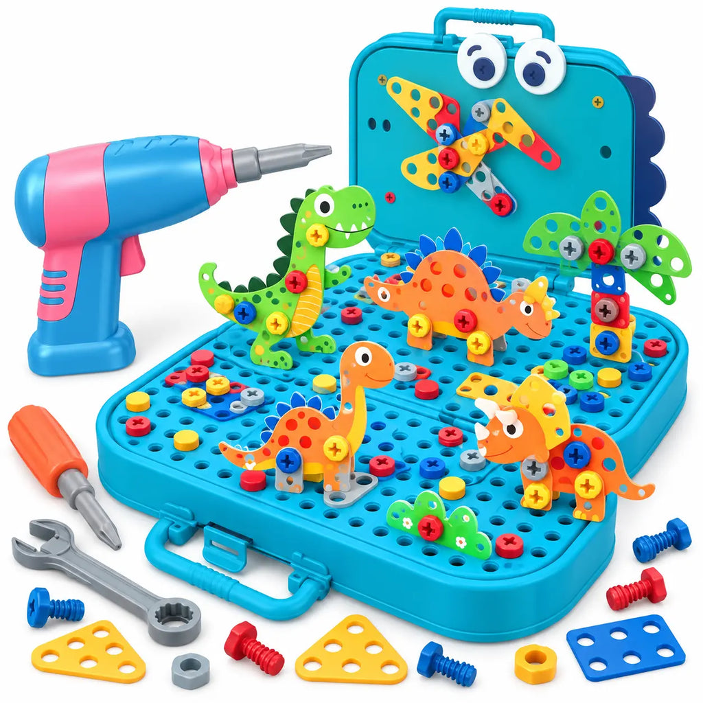 Dinosaur Themed Puzzle Box Set for Kids | 351 Pieces