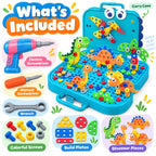 Dinosaur Themed Puzzle Box Set for Kids | 351 Pieces