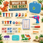 Dinosaur Themed Puzzle Box Set for Kids | 351 Pieces