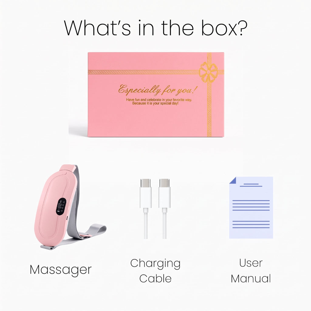 Period Pain Relief Massager – Portable Heat Therapy Device for Menstrual Cramps