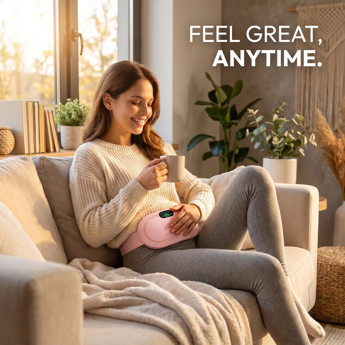 Period Pain Relief Massager – Portable Heat Therapy Device for Menstrual Cramps