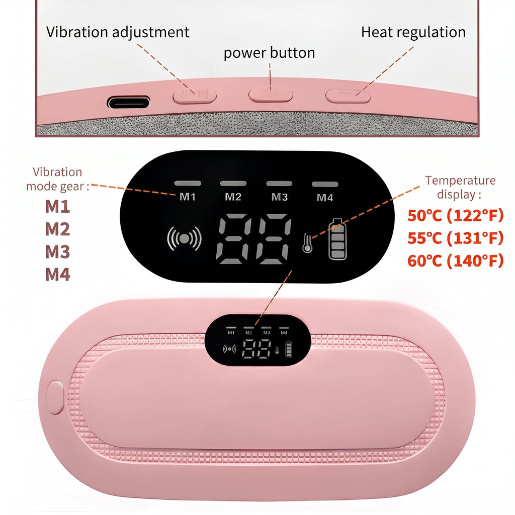Period Pain Relief Massager – Portable Heat Therapy Device for Menstrual Cramps