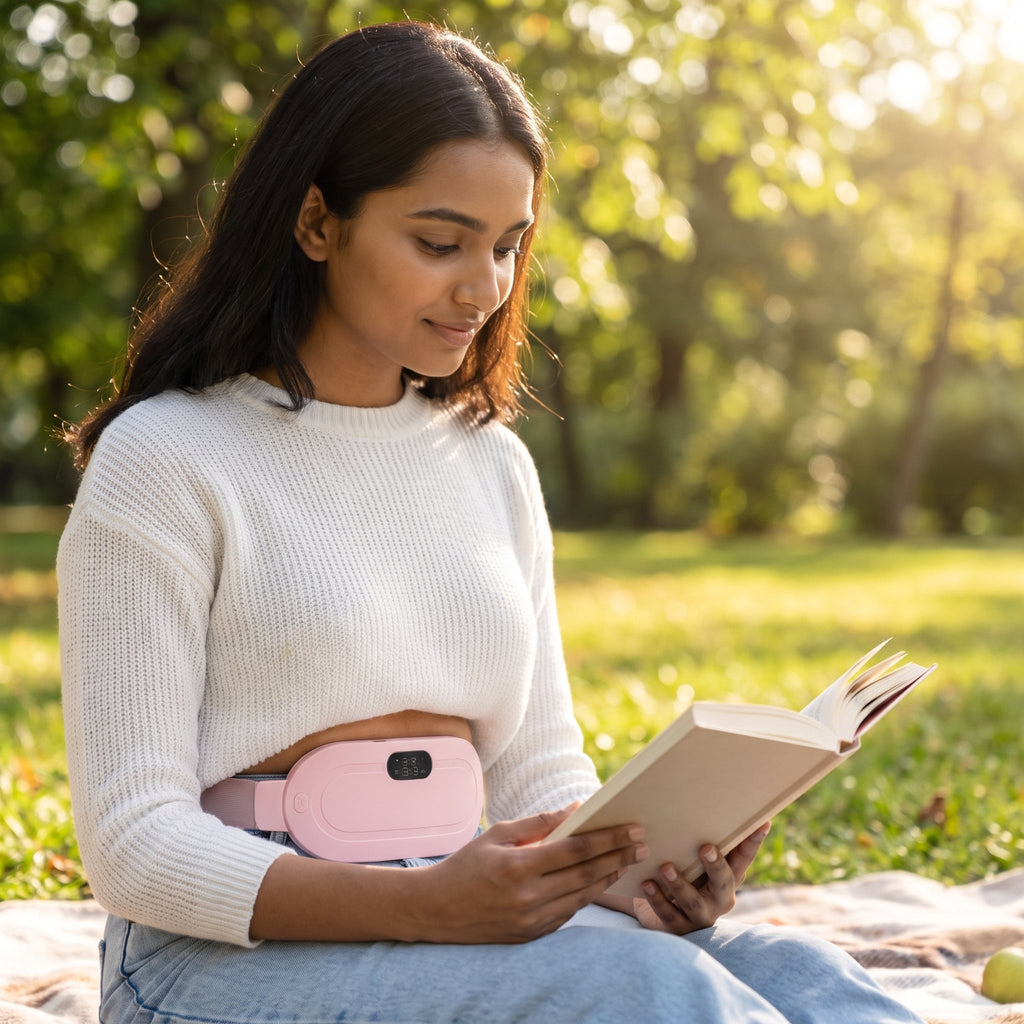 Period Pain Relief Massager – Portable Heat Therapy Device for Menstrual Cramps