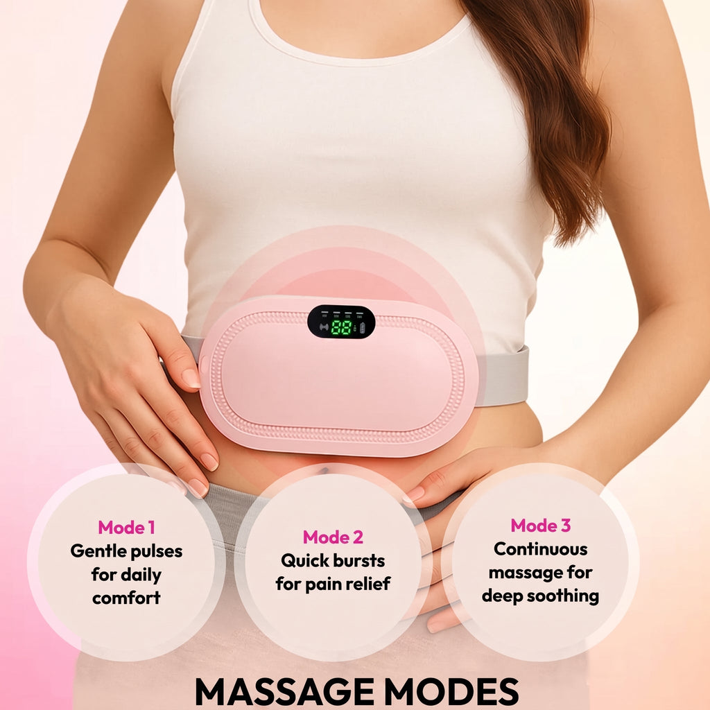 Period Pain Relief Massager – Portable Heat Therapy Device for Menstrual Cramps