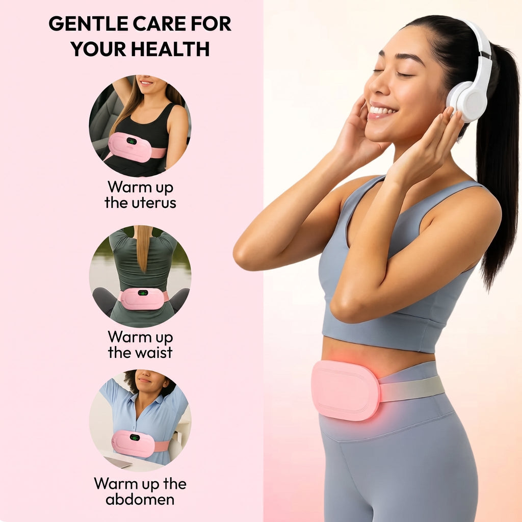 Period Pain Relief Massager – Portable Heat Therapy Device for Menstrual Cramps