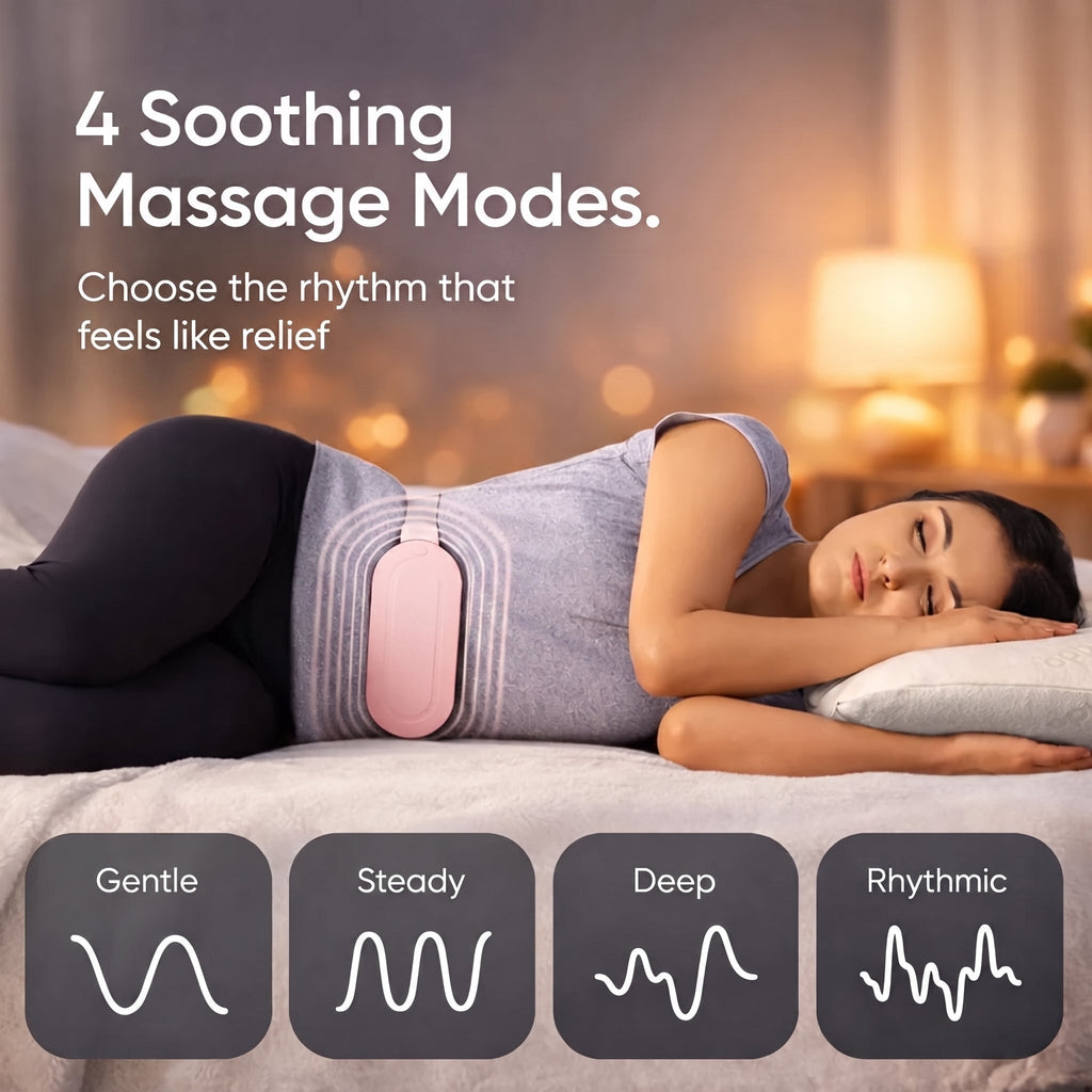Period Pain Relief Massager – Portable Heat Therapy Device for Menstrual Cramps
