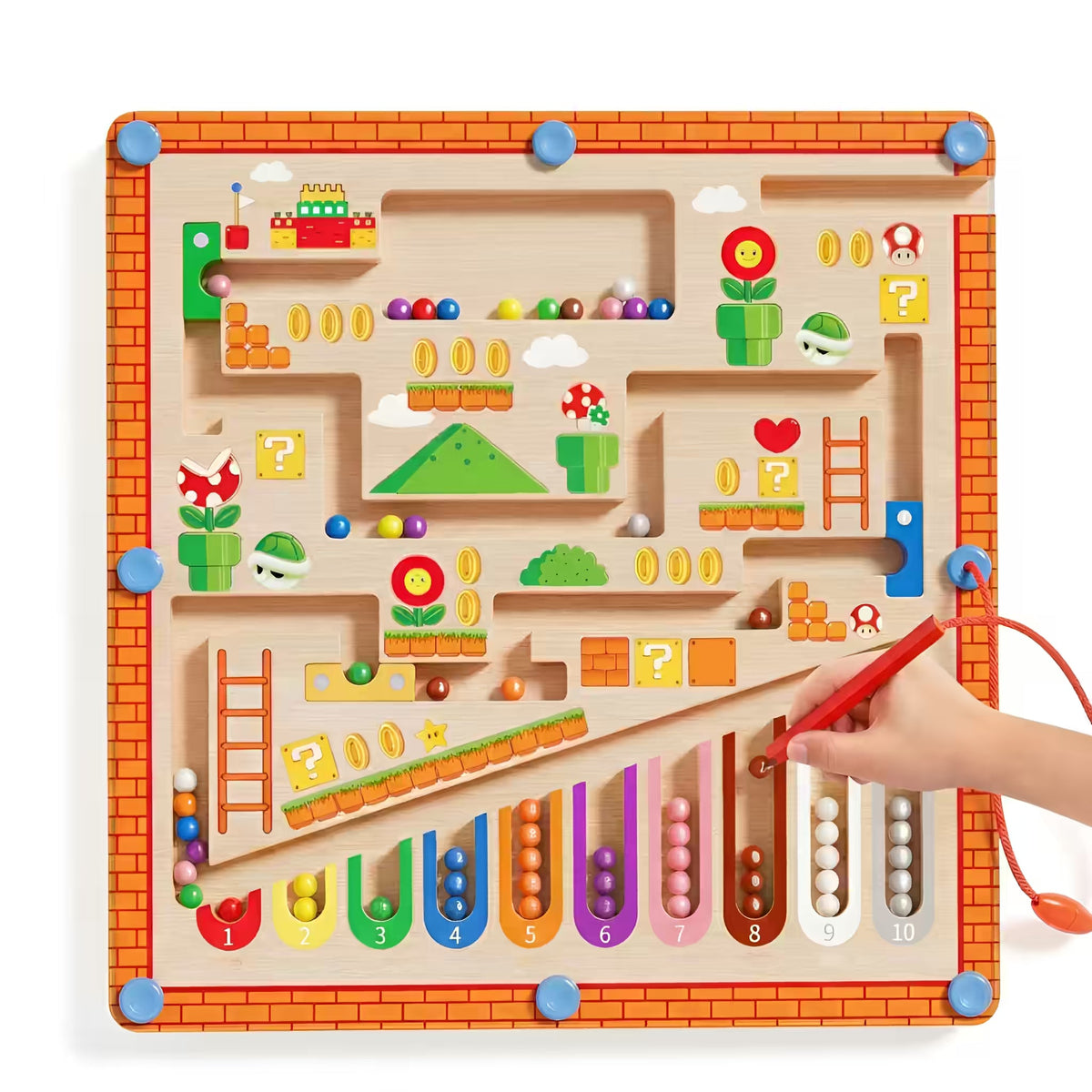 Mario Maze™ - Montessori Learning Activity Board (Big Size)